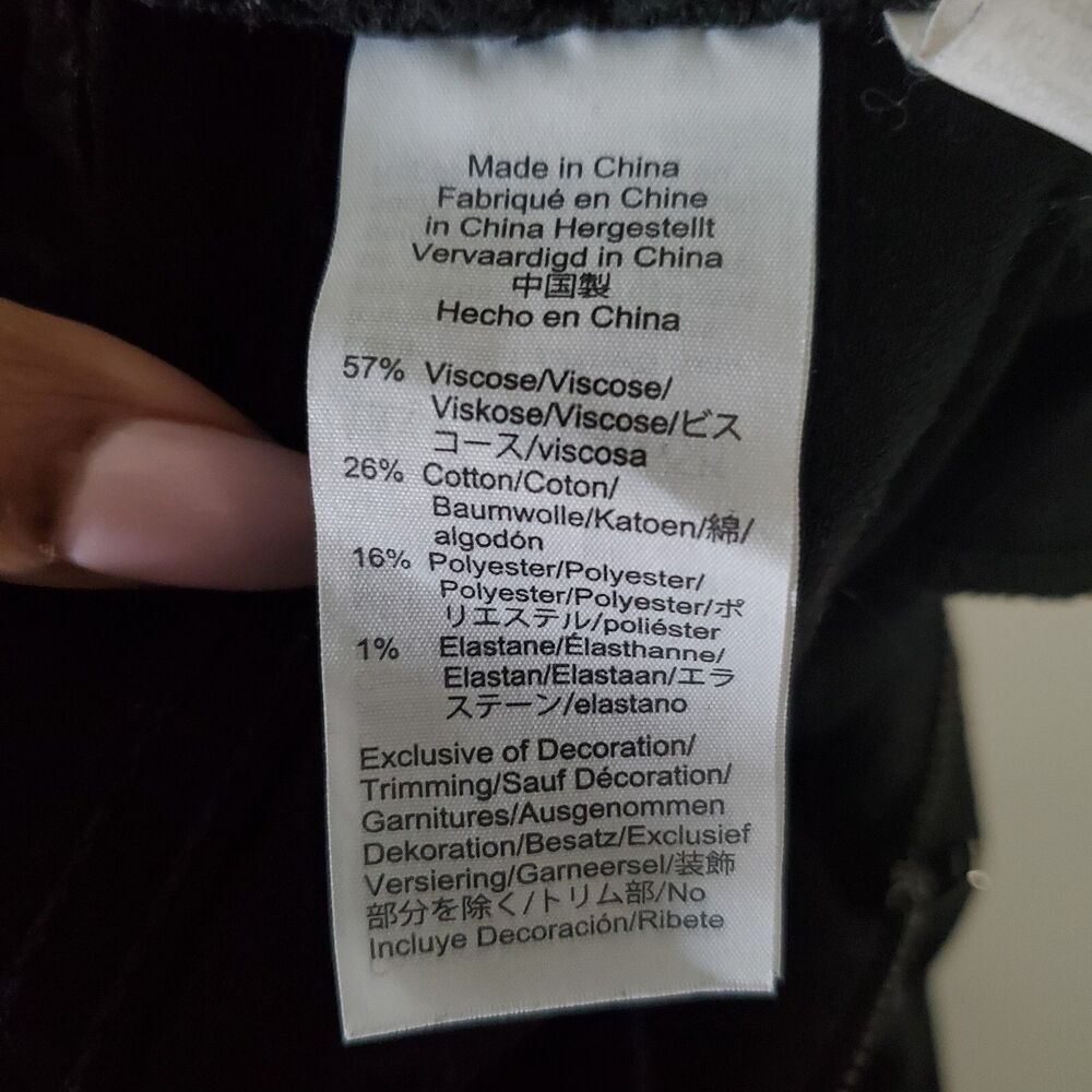 Madewell Women's Size 26 Black Jeans Roadtripper Stretch Cotton Skinny Mid-Rise - Picture 8 of 8